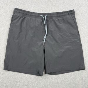 Faherty Shorts Mens 2XL Gray Shorelite Lined Athletic Quick Dry Gym Running 7"